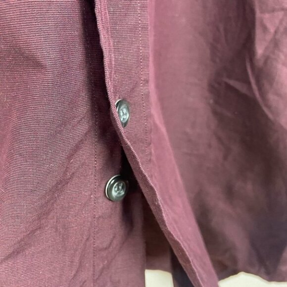 Hugo Boss Burgundy Wine Dress Shirt Purple‎ Size 41 or 16 Mens Button Up Maroon - Picture 5 of 10